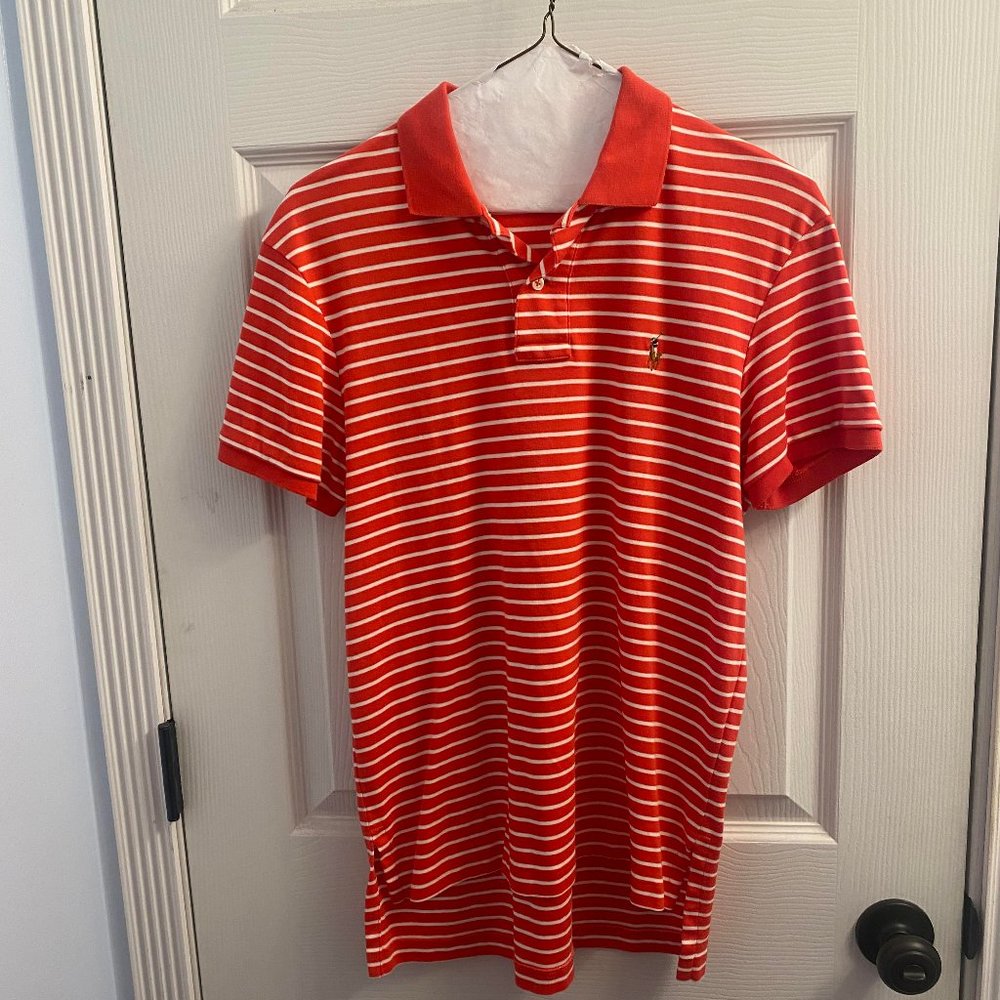 Red/White Stripe Polo